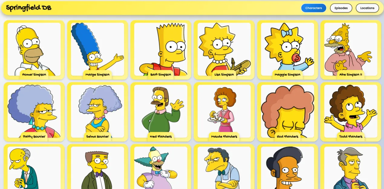 Imagen del proyecto Springfield-DB